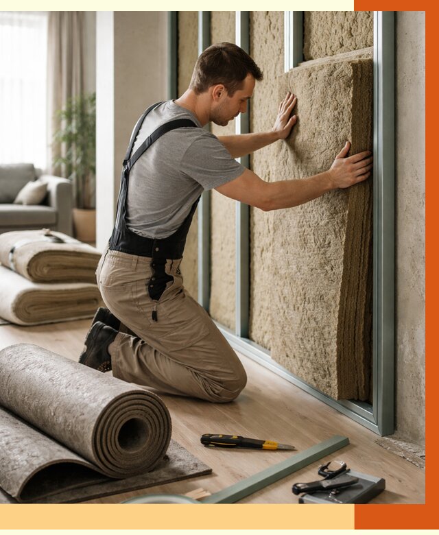 Шумоизоляция перегородок в чайковском от 1670 руб. за м2 — ТепломастерЧкв