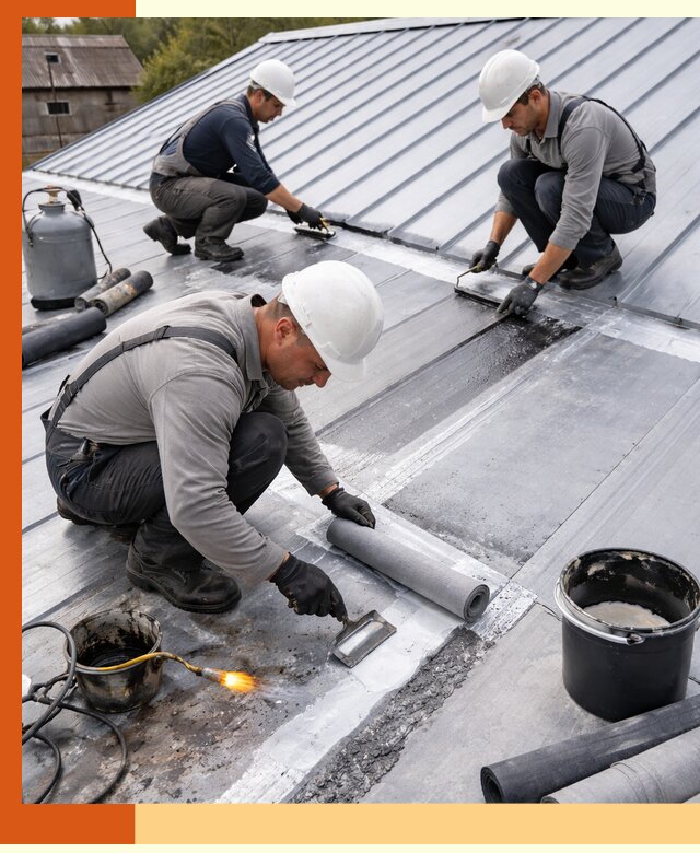 Гидроизоляция металлической кровли с гарантией в чайковском