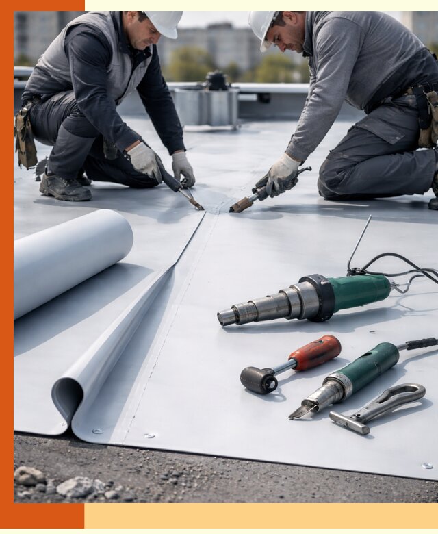 Гидроизоляция мембранной кровли в чайковском: монтаж и ремонт быстро