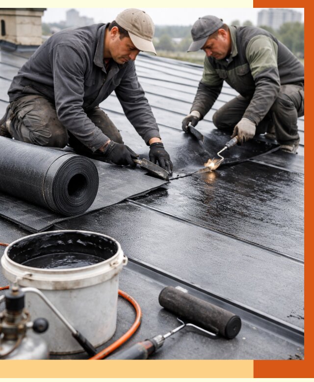 Гидроизоляция фальцевой кровли в чайковском от 7591 руб. под ключ | ТепломастерЧкв