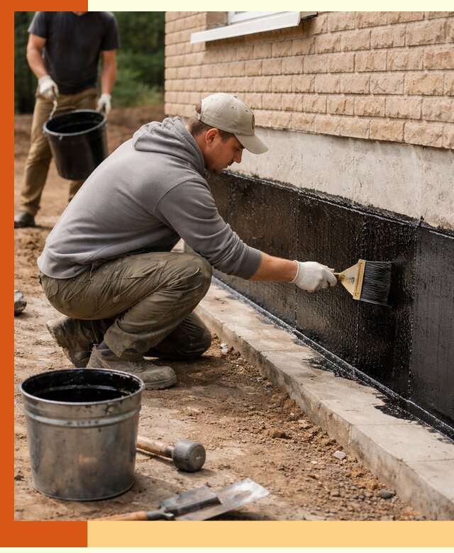 Гидроизоляция цоколя домов и зданий в чайковском эффективными методами
