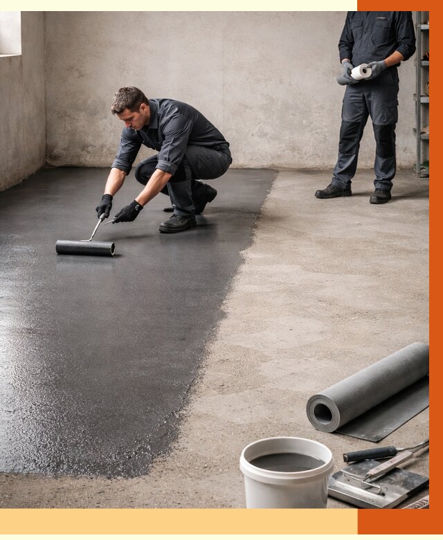 Гидроизоляция гаражного пола в чайковском от 3542 руб./м² — ТепломастерЧкв профессионально