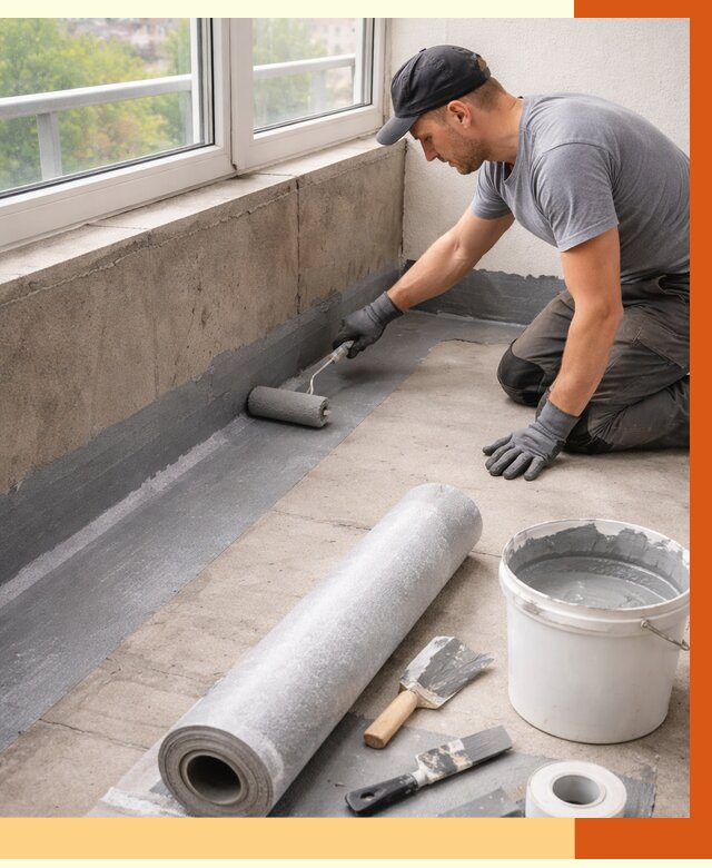 Профессиональная гидроизоляция балкона в чайковском от 4251 руб. | ТепломастерЧкв