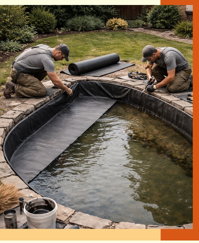 Гидроизоляция пруда в чайковском от 15182 руб. под ключ | ТепломастерЧкв профессионально