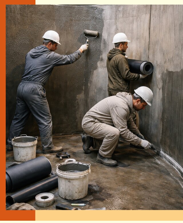 Гидроизоляция резервуара профессионально в чайковском