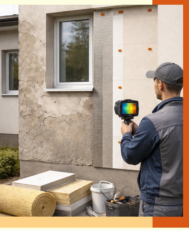 Тепловизионное обследование фасада в чайковском от 4554 руб. под ключ | ТепломастерЧкв