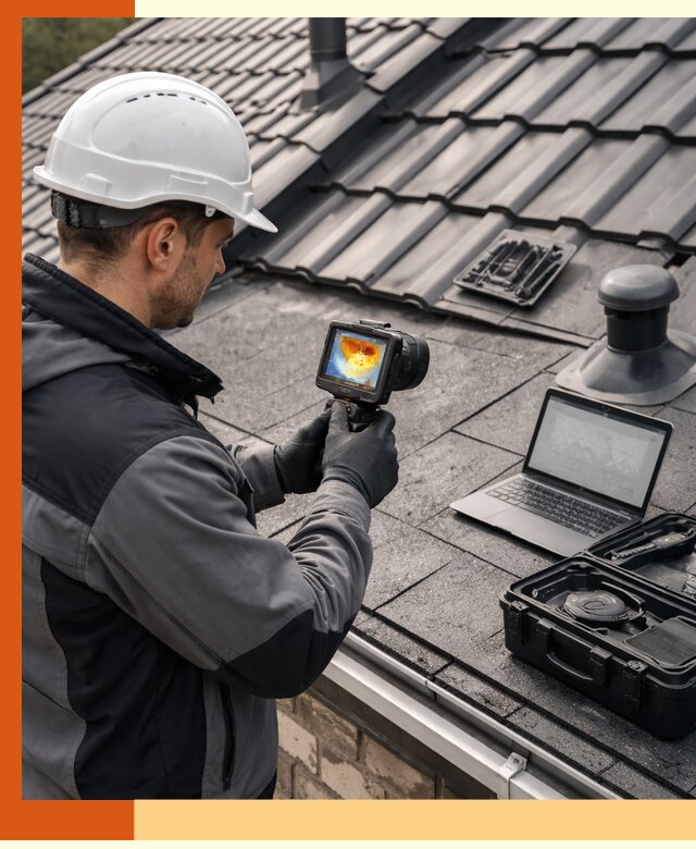 Тепловизионное обследование кровли в чайковском для выявления дефектов