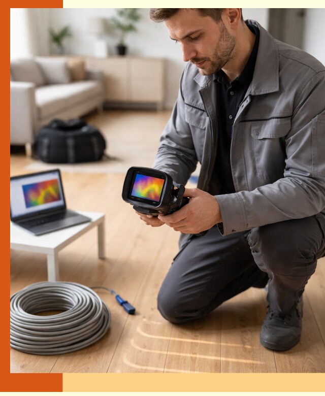 Тепловизионное обследование тёплого пола в чайковском для точной диагностики