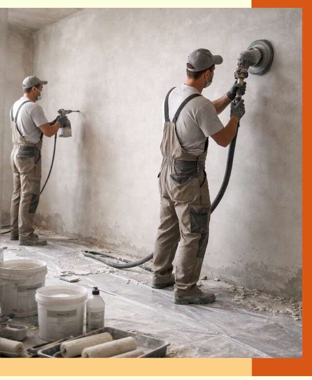 Подготовка поверхности под напыление в чайковском от 1215 руб. — ТепломастерЧкв