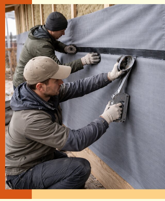 Монтаж ветроизоляции зданий и конструкций в чайковском