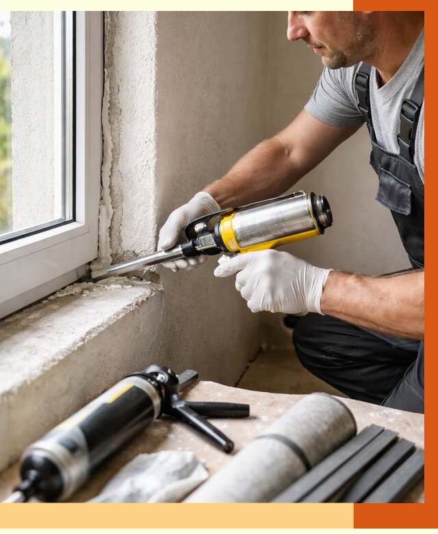 Герметизация стыков и примыканий в чайковском от 1215 руб. под ключ | ТепломастерЧкв