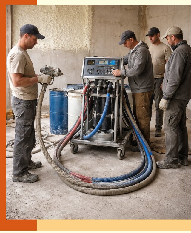 Аренда установки для напыления ППУ в чайковском на выгодных условиях